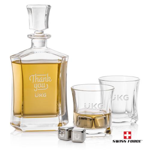 Corporate Gifts - Barware - Barware Gift Sets - Avalon Decanter Set & Ice Cubes