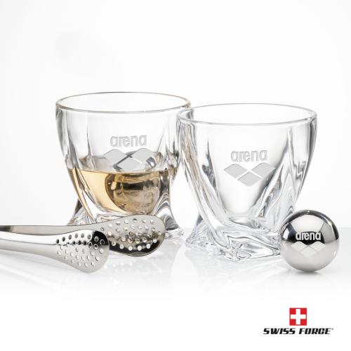 Corporate Gifts - Barware - Barware Gift Sets - Swiss Force&reg; S/S Balls & 2 Seneca OTR