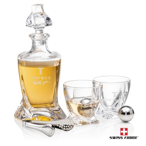 Corporate Gifts - Barware - Barware Gift Sets - Seneca Decanter Set & Ice Balls