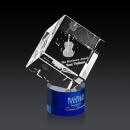 Burrill 3D Award on Marvel Base - Blue