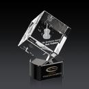 Burrill 3D Award on Paragon Base - Black