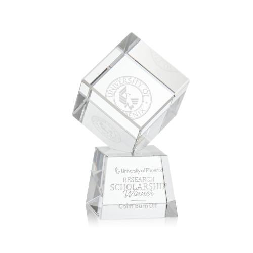 Recognition Awards - Crystal Awards - Burrill Award on Robson Base - Clear