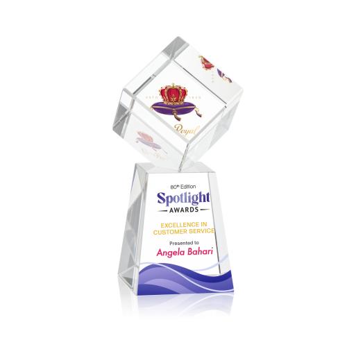 Recognition Awards - Crystal Awards - Burrill VividPrint&trade; Award on Celestina Base