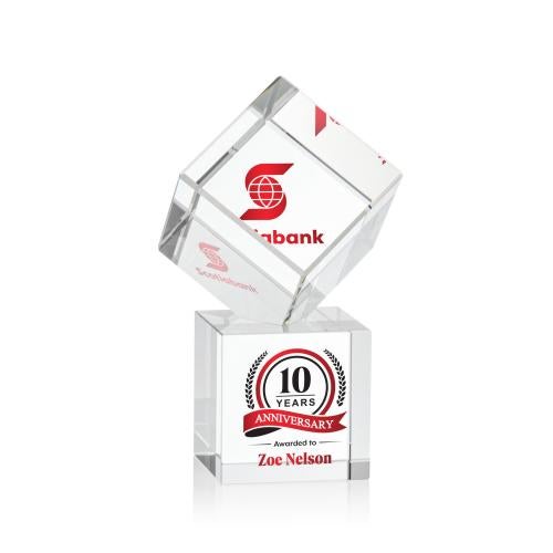 Recognition Awards - Crystal Awards - Burrill VividPrint&trade; Award on Granby Base