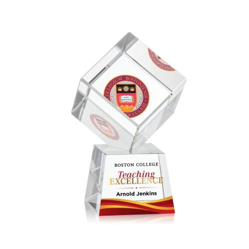 Recognition Awards - Crystal Awards - Burrill VividPrint&trade; Award on Robson Base - Clear