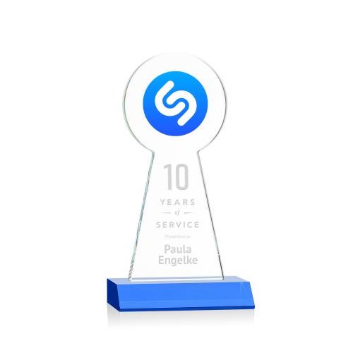 Recognition Awards - Crystal Awards - Laidlaw VividPrint&trade;/Etch Award - Sky Blue