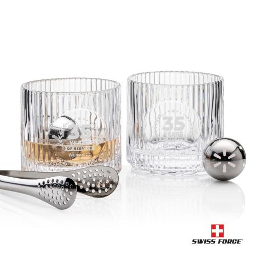 Corporate Gifts - Barware - Barware Gift Sets - Swiss Force&reg; S/S Balls & 2 Dillard OTR