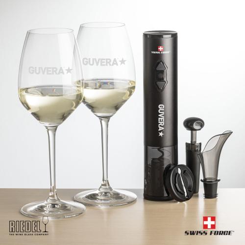 Corporate Gifts - Barware - Barware Gift Sets - Swiss Force&reg; Opener Set & RIEDEL Extreme Wine