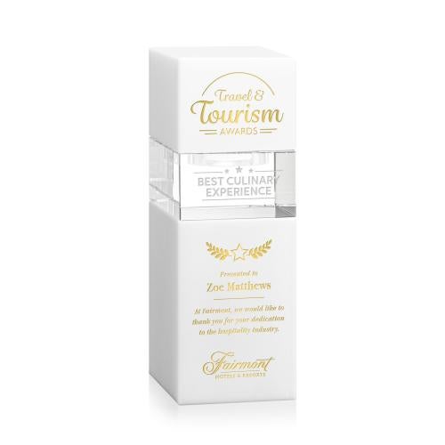 Recognition Awards - Crystal Awards - Tofino Stacker Award - White
