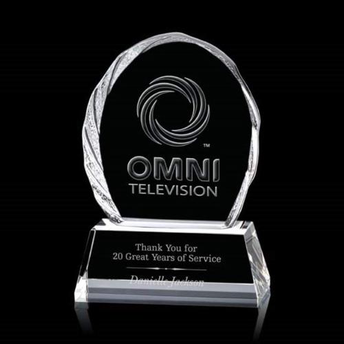 Recognition Awards - Crystal Awards - Tottenham Liquid Crystal&trade; Award - Clear