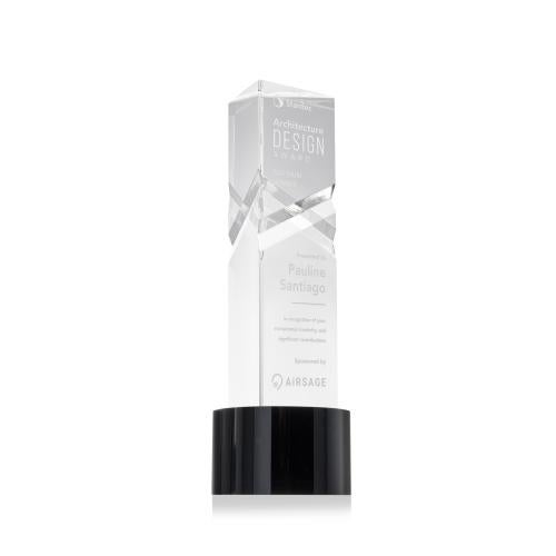 Recognition Awards - Crystal Awards - Oakham Award on Marvel Base - Black