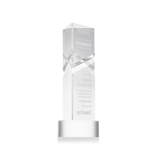 Recognition Awards - Crystal Awards - Oakham Award on Stanrich Base - Clear
