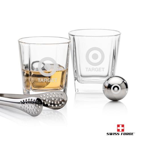 Corporate Gifts - Barware - Barware Gift Sets - Swiss Force&reg; S/S Balls & 2 Arcadia OTR