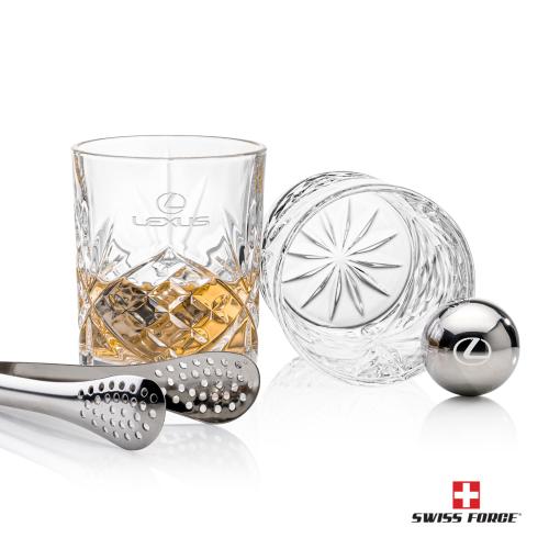 Corporate Gifts - Barware - Barware Gift Sets - Swiss Force&reg; S/S Balls & 2 Brinkley OTR