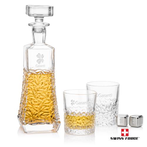 Corporate Gifts - Barware - Barware Gift Sets - Burnell Decanter Set & Ice Cubes
