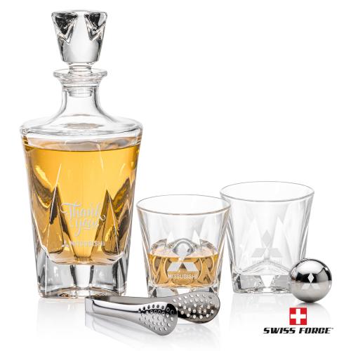 Corporate Gifts - Barware - Barware Gift Sets - Oakhaven Decanter Set & Ice Balls