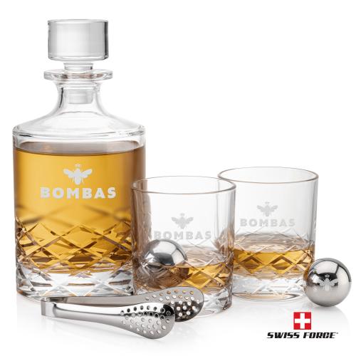 Corporate Gifts - Barware - Barware Gift Sets - Durham Decanter Set & Ice Balls