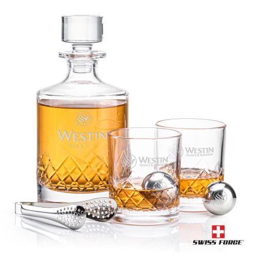 Corporate Gifts - Barware - Barware Gift Sets - Heceta Decanter Set & Ice Balls
