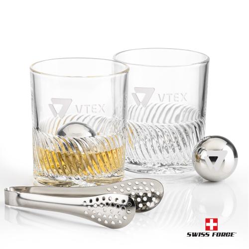 Corporate Gifts - Barware - Tumblers & Glasses - Swiss Force&reg; S/S Balls & 2 Drysdale OTR