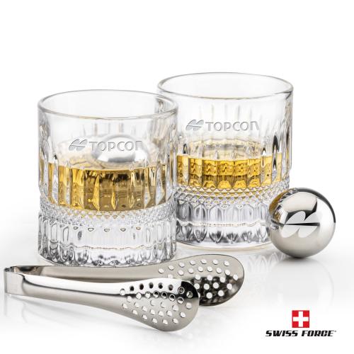 Corporate Gifts - Barware - Barware Gift Sets - Swiss Force&reg; S/S Balls & 2 Hathaway OTR