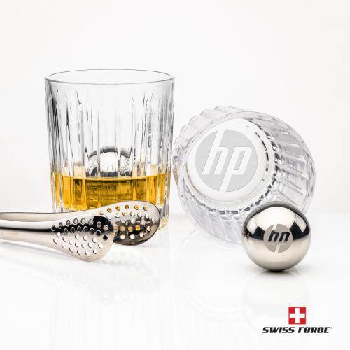 Corporate Gifts - Barware - Barware Gift Sets - Swiss Force&reg; S/S Balls & 2 Hartmann OTR
