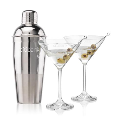 Corporate Gifts - Barware - Barware Gift Sets - Catania Shaker & Burlington Martini Set