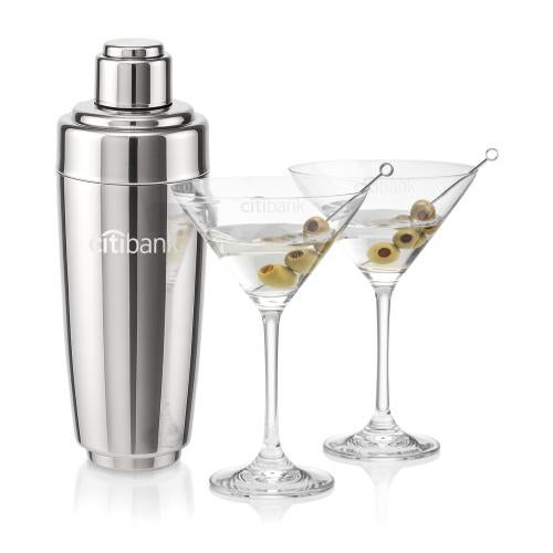 Corporate Gifts - Barware - Barware Gift Sets - Pescara Shaker & Burlington Martini Set