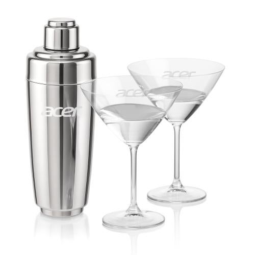 Corporate Gifts - Barware - Barware Gift Sets - Pescara Shaker & Coleford Martini Set
