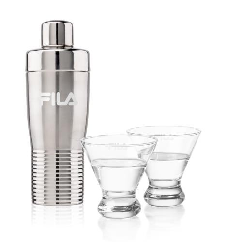Corporate Gifts - Barware - Barware Gift Sets - Genoa Shaker & Brisbane Martini Set