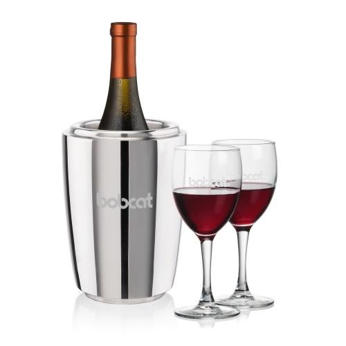 Corporate Gifts - Barware - Barware Gift Sets - Pescara Wine Cooler & Carberry Wine Set