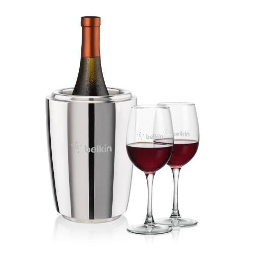 Corporate Gifts - Barware - Barware Gift Sets - Pescara Wine Cooler & Connoisseur Wine Set
