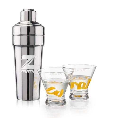 Corporate Gifts - Barware - Barware Gift Sets - Milano Shaker & Rideau Martini Set