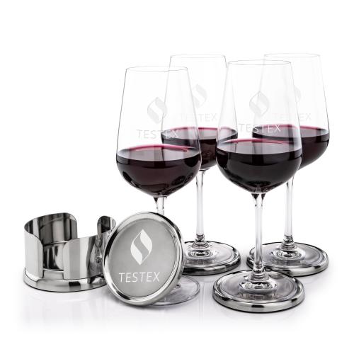 Corporate Gifts - Barware - Barware Gift Sets - Baldoni Coasters & Laurent Wine Set