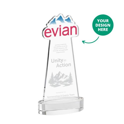 EdgeCraft Tapered Award on Alberton - Clear (via Ocean) Recognition Awards - Crystal Awards - EdgeCraft Tapered Award on Alberton - Clear (via Ocean)