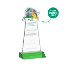 EdgeCraft Tapered Award on Mitered - Green (via Ocean)