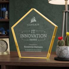 Belmar Pentagon Award - Gold - Desktop Awards