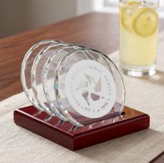 Porterfield Coasters - Set of 4 on Piano Finish Rosewood - Coasters