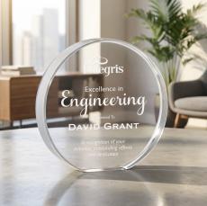 Narita Circle Award - Clear - Desktop Awards