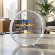 Narita Circle VividPrint Award - Clear - Desktop Awards