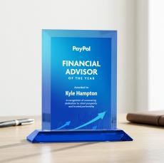 Harrington VividPrint Award - Blue - Full Color Awards