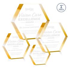 Markville Hexagon Award - Gold - Sales Awards