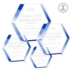 Markville Hexagon Award - Blue - Sales Awards
