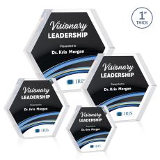 Markville Hexagon VividPrint Award - Clear - Sales Awards