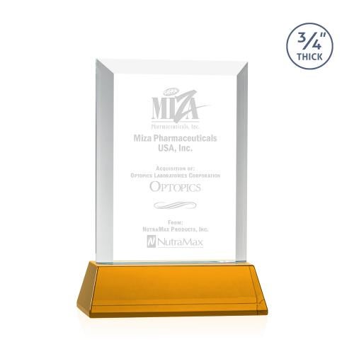 Recognition Awards - Crystal Awards - Harrington Award on Newhaven - Amber
