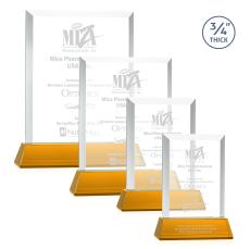 Harrington Award on Newhaven - Amber - Colored Crystal Awards