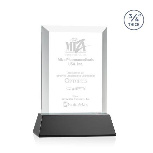 Recognition Awards - Crystal Awards - Harrington Award on Newhaven - Black