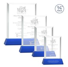 Harrington Award on Newhaven - Blue - Colored Crystal Awards