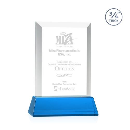 Recognition Awards - Crystal Awards - Harrington Award on Newhaven - Sky Blue