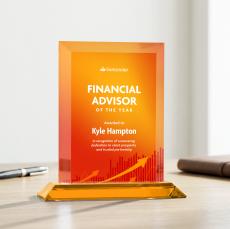 Harrington VividPrint Award - Amber - Sales Awards