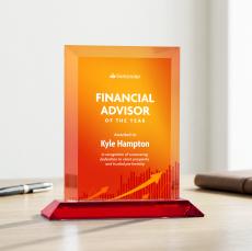 Harrington VividPrint Award - Red - Sales Awards